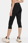 Zelocity Quick Dry 3/4Th Gym Leggings - Jet Black — thumbnail 3